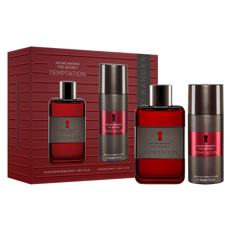 Kit-Perfume-Antonio-Banderas-The-Secret-Temptation-Masculino-Eau-de-Toilette-100-ml---Desodorante-150-ml-Vitrine
