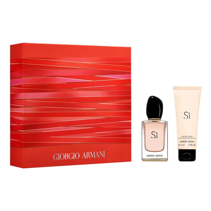 Kit-Perfume-Giorgio-Armani-Si-Feminino-Eau-de-Parfum-50-ml---Locao-Corporal-75-ml-Vitrine