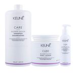 Kit-Keune-Cuidado-da-Cor----Shampoo-Keune-Care-Blonde-Savior-1000-ml---Mascara-de-Reparacao-Keune-Care-Blonde-Savior-500-ml---Leave-in-Keune-Care-Blonde-Savior-140-ml-Vitrine