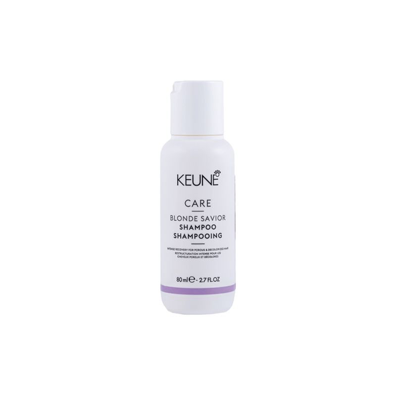 Kit-Keune-Cuidado-da-Cor----Shampoo-Keune-Care-Blonde-Savior-80-ml---Mascara-de-Reparacao-Keune-Care-Blonde-Savior-50-ml-Frasco-Shampoo