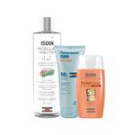 kit-isdin-solution-agua-micelar-facial-4-em-1-400ml-fusion-water-5-stars-color-prot-sol-facial-fps50-escura-50ml-fotoprotector-prot-sol-corp-fps50--198g-Vitrine