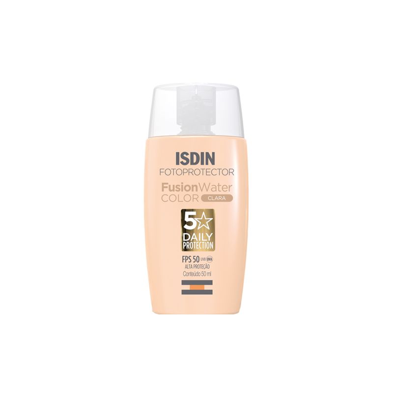 kit-isdin-fusion-water-5-stars-color-prot-sol-facial-fps50-clara-50ml-a.g.e-reverse-day-creme-anti-idade-facial-50ml-Frasco-Protetor-Facial