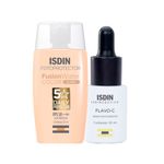 kit-isdin-flavo-c-serum-facial-30ml-fusion-water-5-stars-color-prot-sol-facial-fps50-clara-50ml-Vitrine