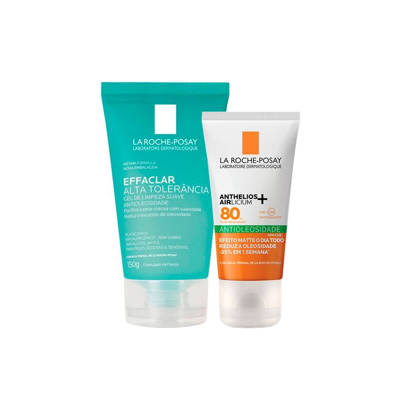 Kit-La-Roche-Posay-Facial---Gel-de-Limpeza-150-g---Protetor-Solar-Antioleosidade-FPS-80-40-g-Vitrine