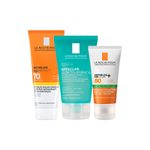 Kit-La-Roche-Posay---Gel-de-Limpeza-150-g---Protetor-Solar-Facial-FPS-80-40-g---Protetor-Solar-Corporal-FPS-70-200-ml-Vitrine