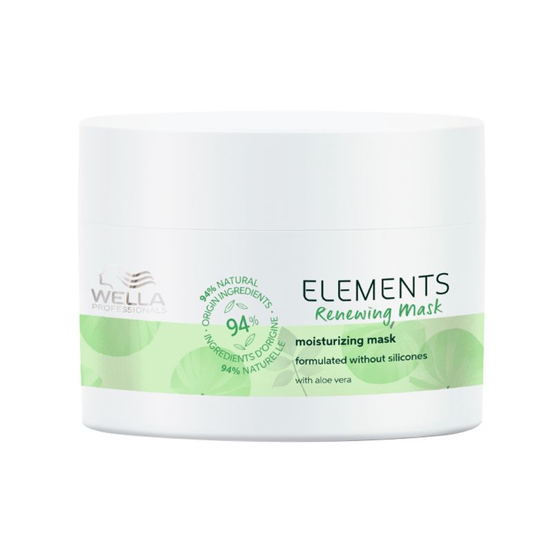 Kit-Capilar-Hidratacao-Wella---Shampoo-Wella-Professionals-Elements-Renewing-250-ml---Mascara-de-Hidratacao-Wella-Professionals-Elements-Renewing-150-ml-Frasco-Mascara