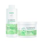 Kit-Capilar-Hidratacao-Wella---Shampoo-Wella-Professionals-Elements-Renewing-1000-ml---Mascara-de-Hidratacao-Wella-Professionals-Elements-Renewing-500-ml-Vitrine