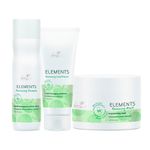 Kit-Capilar-Hidratacao-Wella---Shampoo-Wella-Professionals-Elements-Renewing-250-ml---Condicionador-Wella-Professionals-Elements-Renewing-200-ml---Mascara-de-Hidratacao-Wella-Professionals-Elements-Renewing-150-ml-Vitrine