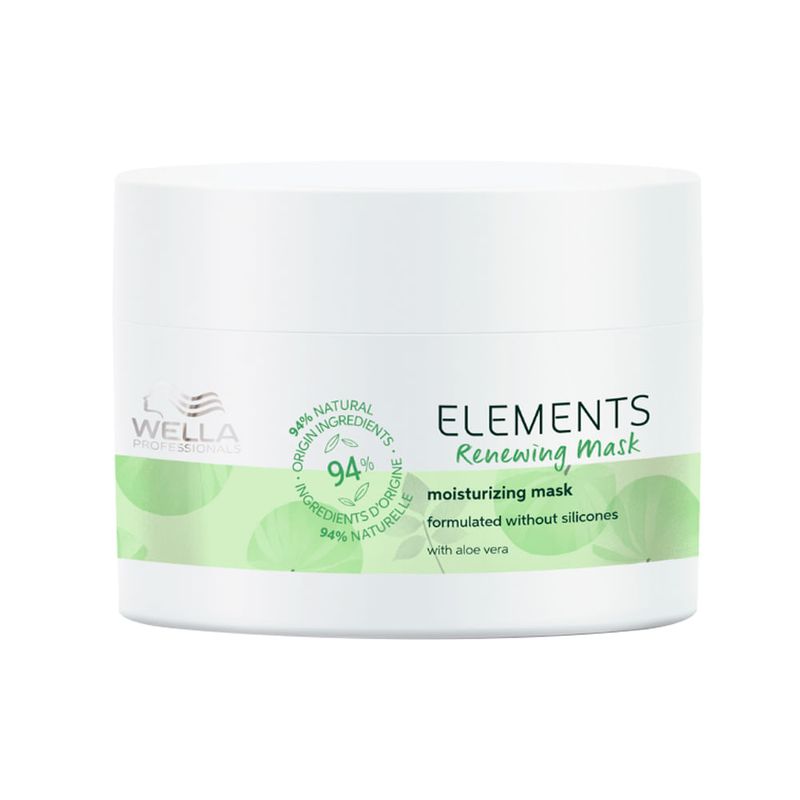 Kit-Capilar-Hidratacao-Wella---Shampoo-Wella-Professionals-Elements-Renewing-250-ml---Condicionador-Wella-Professionals-Elements-Renewing-200-ml---Mascara-de-Hidratacao-Wella-Professionals-Elements-Renewing-150-ml-Frasco-Mascara