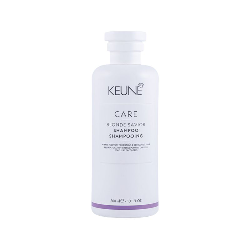 Kit-Keune-Cuidado-da-Cor---Shampoo-Keune-Care-Blonde-Savior-300-ml---Mascara-de-Reparacao-Keune-Care-Blonde-Savior-200-ml---Leave-in-Keune-Care-Blonde-Savior-140-ml-Frasco-Shampoo