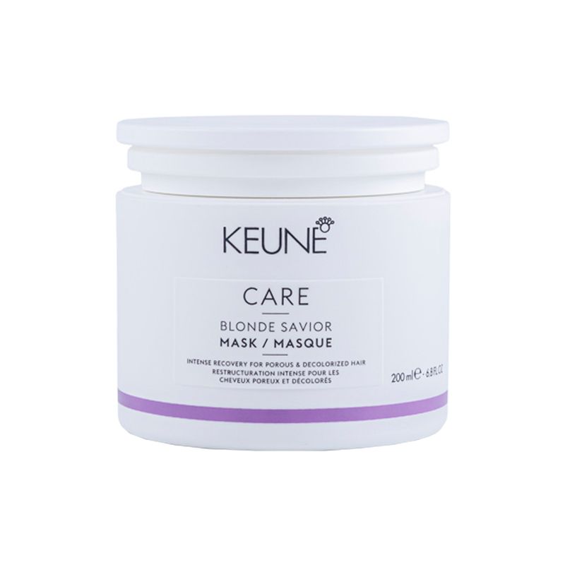 Kit-Keune-Cuidado-da-Cor---Shampoo-Keune-Care-Blonde-Savior-300-ml---Mascara-de-Reparacao-Keune-Care-Blonde-Savior-200-ml---Leave-in-Keune-Care-Blonde-Savior-140-ml-Frasco-Mascara