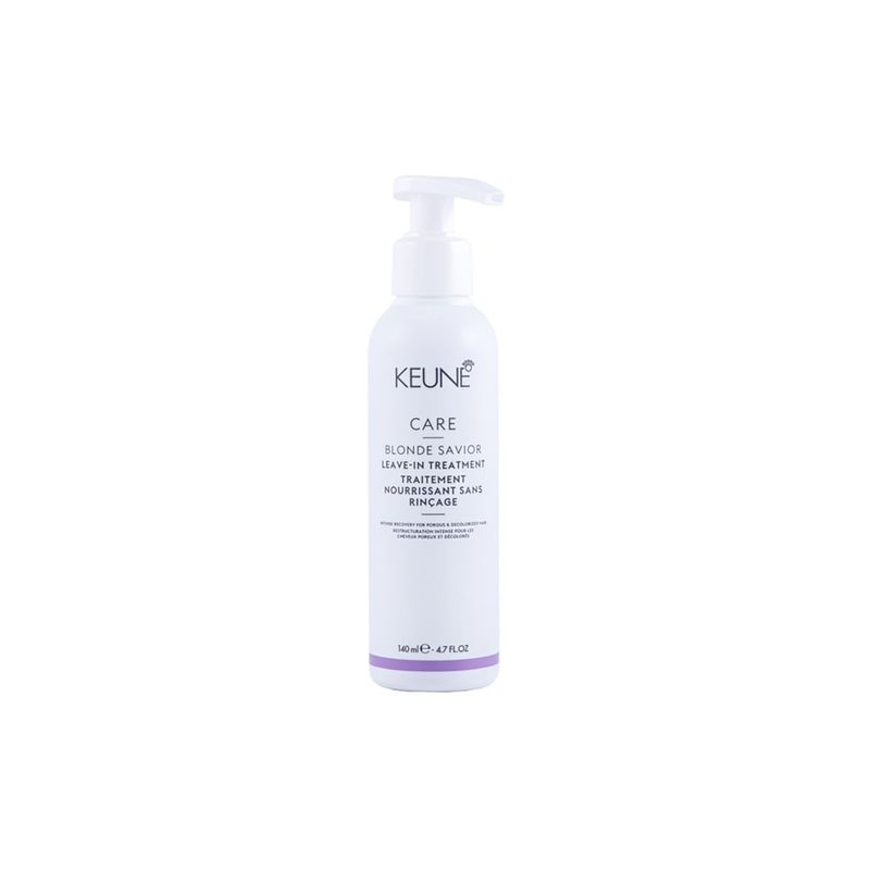 Kit-Keune-Cuidado-da-Cor---Shampoo-Keune-Care-Blonde-Savior-300-ml---Mascara-de-Reparacao-Keune-Care-Blonde-Savior-200-ml---Leave-in-Keune-Care-Blonde-Savior-140-ml-Frasco-Leave-In