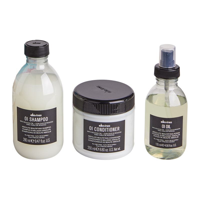 Kit-Davines-OI---Shampoo-280-ml---Condicionador-250-ml---Leave-in-135-ml-Produtos