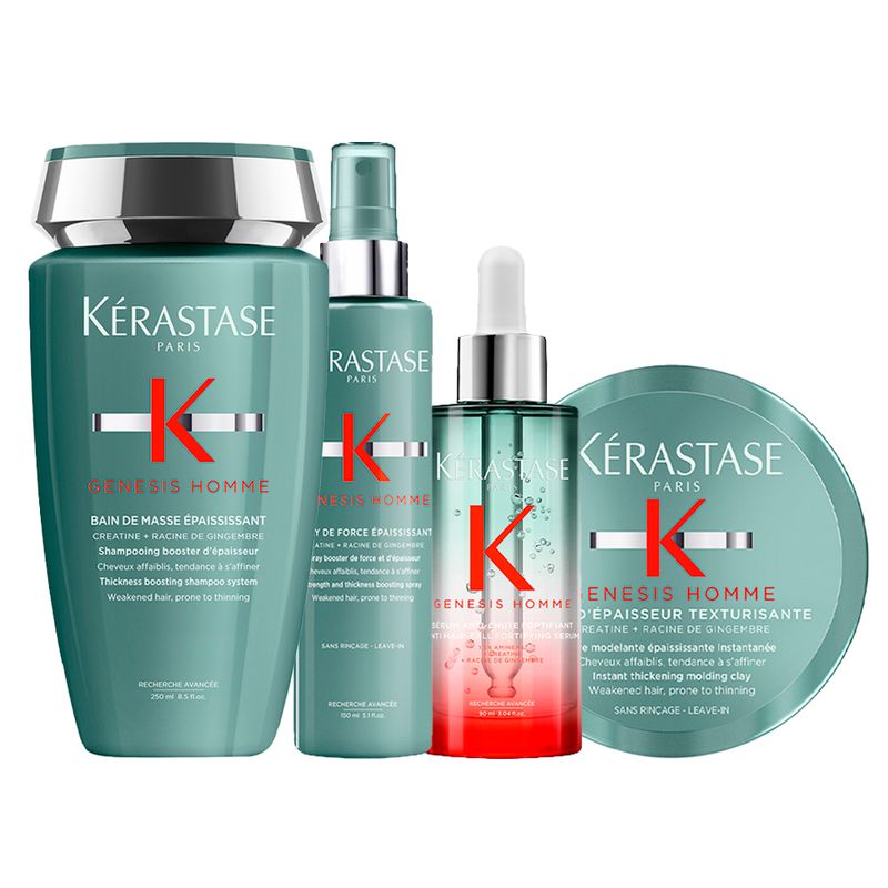 Kit-Kerastase-Genesis-Homme-–-Shampoo-Epaississant-250-ml---Spray-150-ml---Serum-90-ml---Pasta-Modeladora-75-ml-Vitrine