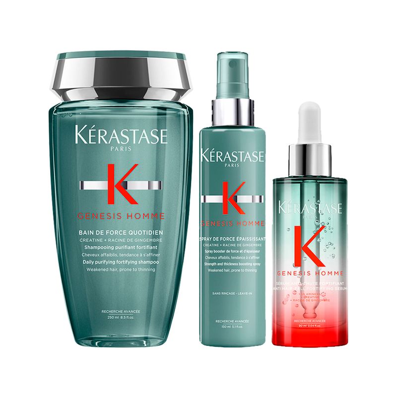 Kit-Kerastase-Genesis-Homme-–-Shampoo-Quotidien-250-ml---Spray-150-ml---Serum-90-ml-Vitrine