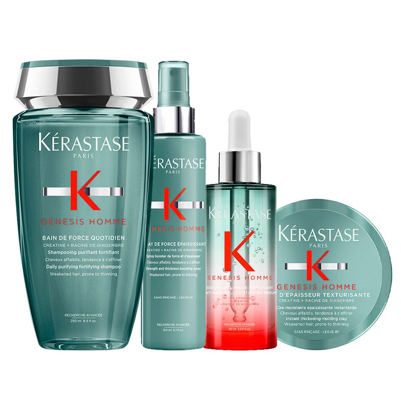 Kit-Kerastase-Genesis-Homme-–-Shampoo-Quotidien-250-ml---Spray-150-ml---Serum-90-ml---Pasta-Modeladora-75-ml-Vitrine