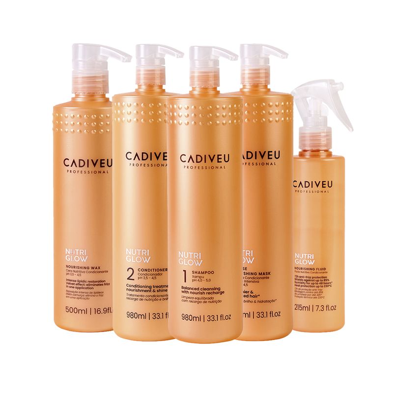 Kit-Cadiveu-Nutri-Glow---Shampoo-1000-ml---Condicionador-1000-ml---Mascara-de-Nutricao-980-ml---Cera-de-Nutricao-500-ml---Leave-in-215-ml-Vitrine