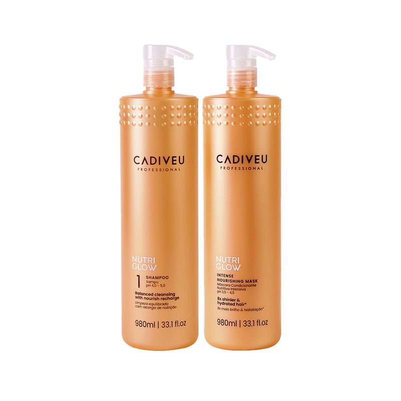 Kit-Cadiveu-Nutri-Glow---Shampoo-1000-ml---Mascara-de-Nutricao-980-ml-Vitrine