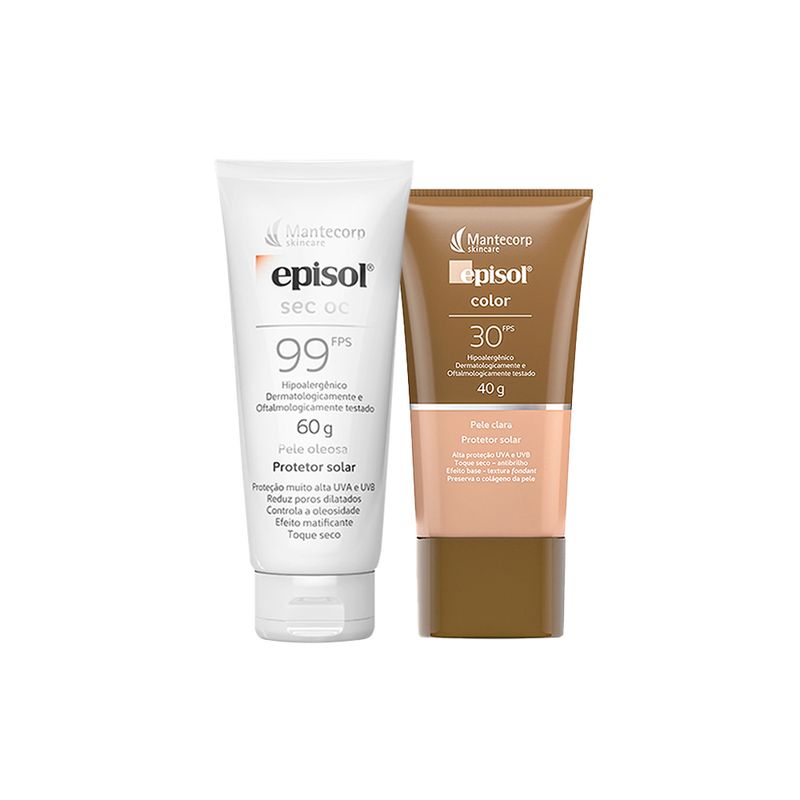 Kit-Cuidado-da-Pele-Mantecorp---Protetor-Solar-Facial-FPS-99-60-g---Protetor-Solar-Facial-FPS-30-Clara-40-g-Vitrine