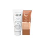 Kit-Cuidado-da-Pele---Protetor-Solar-Facial-60-60-g---Protetor-Solar-Facial-FPS-30-Morena-40-g-Vitrine