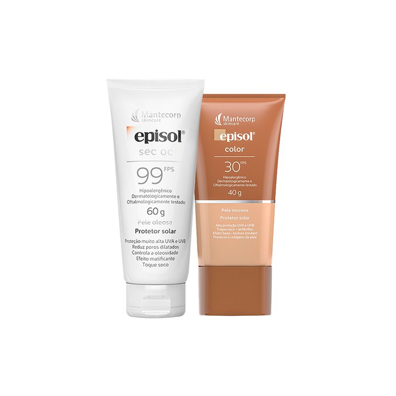 Kit-Cuidado-da-Pele-Mantecorp---Protetor-Solar-Facial-FPS-99-60-g---Protetor-Solar-FPS-30-Morena-40-g-Vitrine