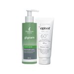 Kit-Cuidados-da-Pele-Mantecorp--Sabonete-Liquido-Facial-150-ml---Protetor-Solar-Facial-FPS-60-60-g-Vitrine