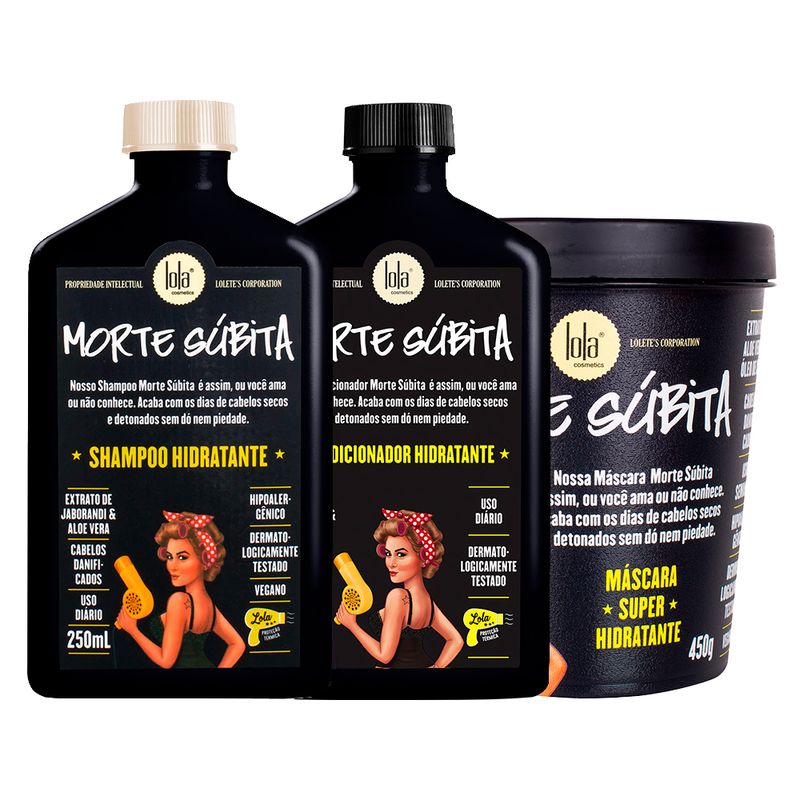 Kit-Lola-Cosmetics-Hidratacao-Morte-Subita---Shampoo-250-ml---Condicionador-250-g---Mascara-de-Hidratacao-450-g-Vitrine