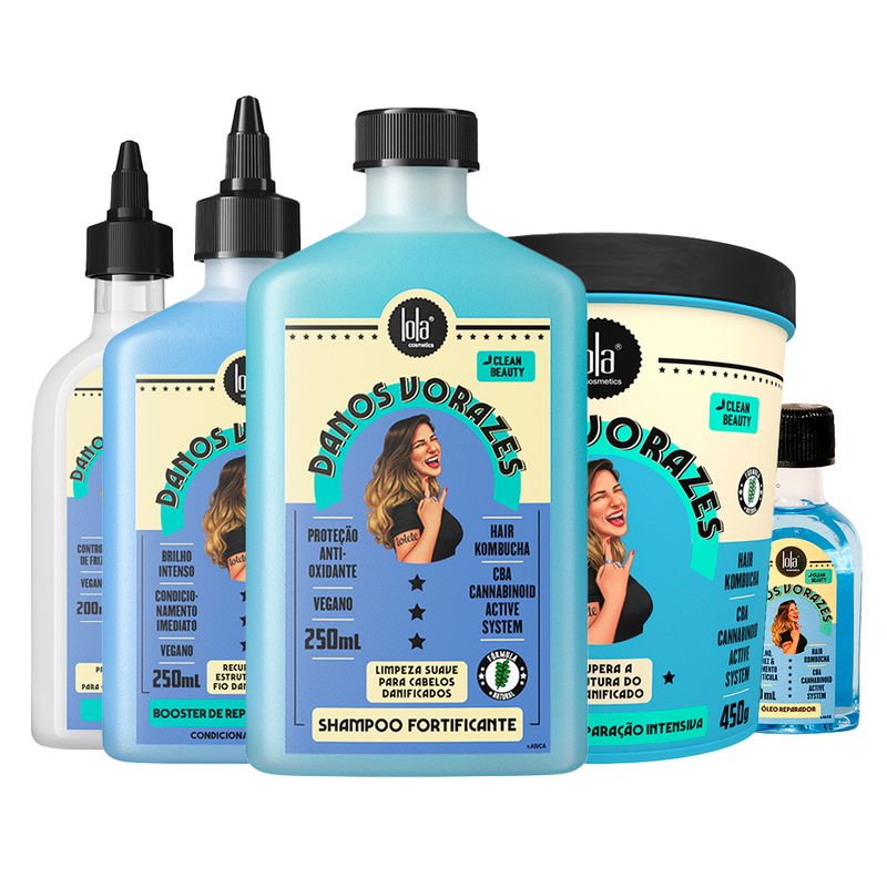 Kit-Lola-Cosmetics-Reconstrucao-Danos-Vorazes---5-Produtos-Vitrine
