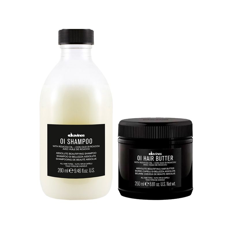 Kit-Davines-Oi---Shampoo-280-ml---Mascara-de-Nutricao-250-ml-Vitrine