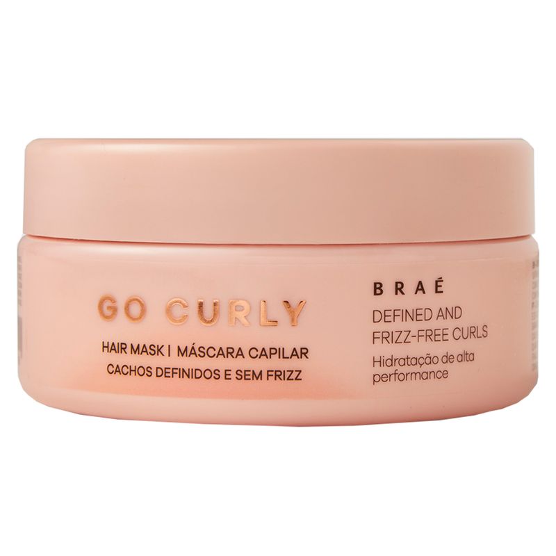 Kit-Brae-Go-Curly---Shampoo-250-ml---Condicionador-250-ml---Mascara-de-Hidratacao-200-g---Leave-in-200-ml-Frasco-Mascara