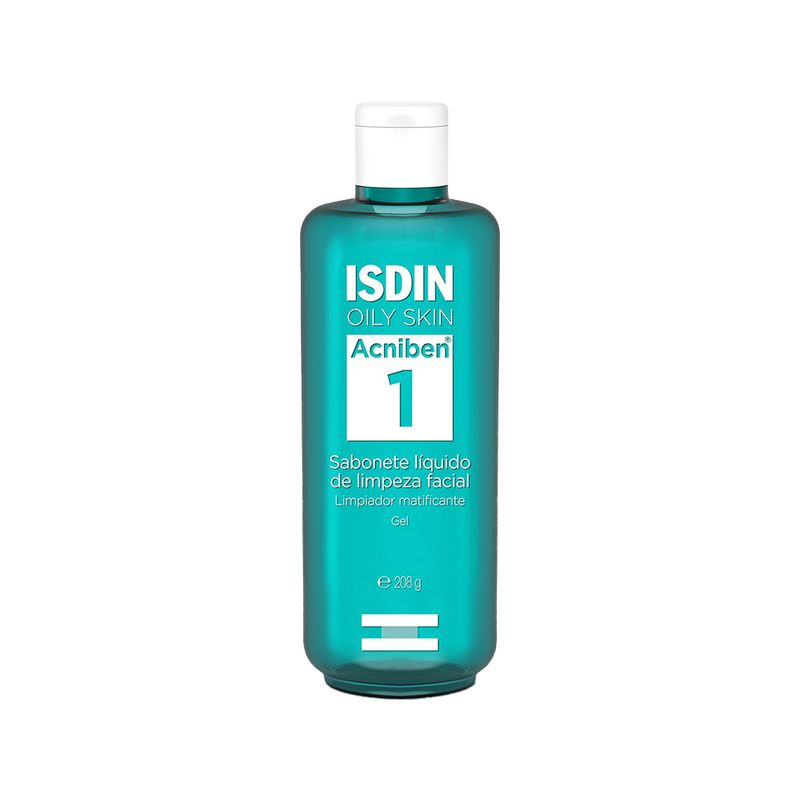 Kit-Isdin-Oily-Skin-Acniben---Gel-de-Limpeza-Facial-208-g---Gel-Secativo-para-Espinhas-138-g-Frasco-Sabonete