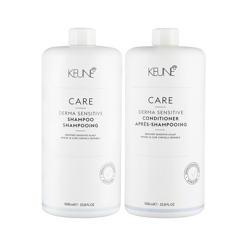 Kit-Capilar-Keune-Derma-Sensitive---Shampoo-1000-ml---Condicionador-1000-ml-Vitrine