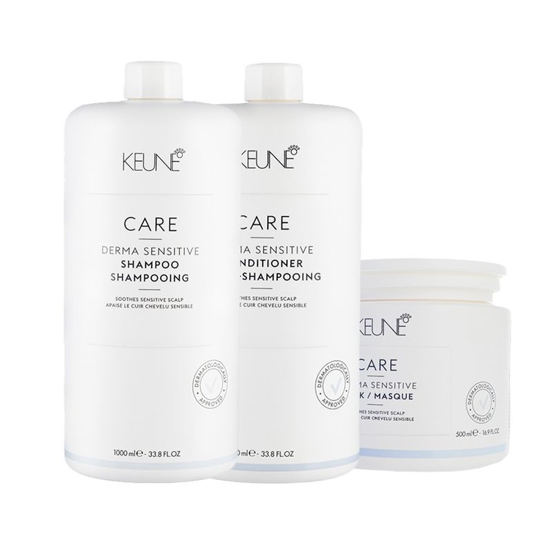 Kit-Capilar-Keune-Derma-Sensitive---Shampoo-1000-ml---Condicionador-1000-ml---Mascara-de-Hidratacao-500-ml-Vitrine