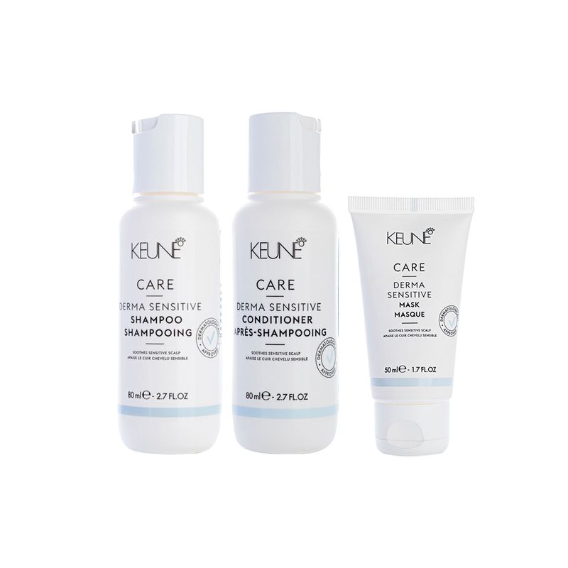 Kit-Capilar-Keune-Derma-Sensitive---Shampoo-80-ml---Condicionador-80-ml---Mascara-de-Hidratacao-50-ml-Vitrine