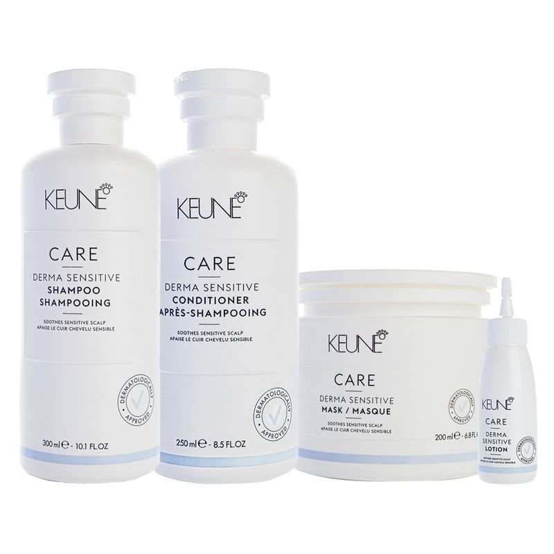 Kit-Capilar-Keune-Derma-Sensitive---Shampoo-300-ml---Condicionador-250-ml---Mascara-de-Hidratacao-200-ml---Lotion-75-ml-Vitrine