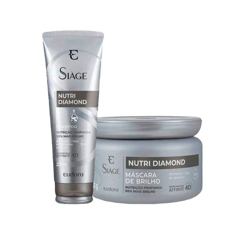 Kit-Eudora-Siage-Nutri-Diamond-4D---Shampoo-250-ml---Mascara-de-Nutricao-250-g-Vitrine