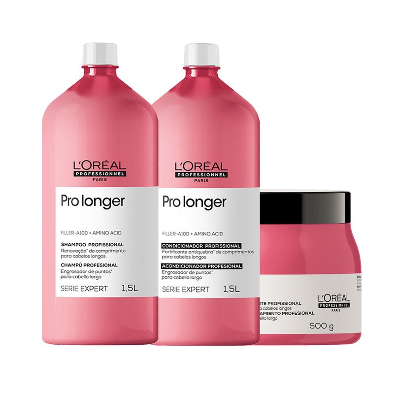 Kit-L-Oreal-Professionnel-Serie-Expert-Pro-Longer-–-Shampoo-1500-ml---Condicionador-1500-ml---Mascara-500-g-Vitrine