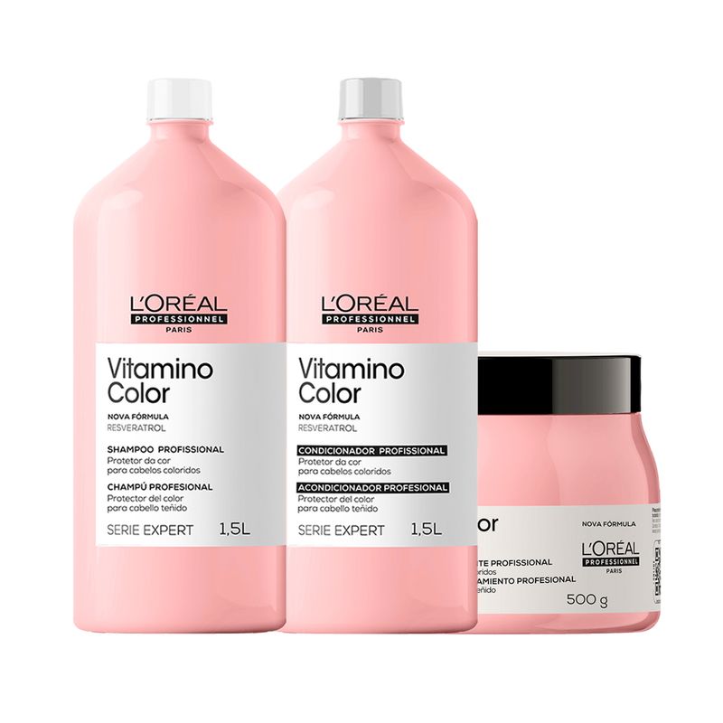 Kit-L-Oreal-Professionnel-Serie-Expert-Vitamino-Color-–-Shampoo-1500-ml---Condicionador-1500-ml---Mascara-500-g-Vitrine