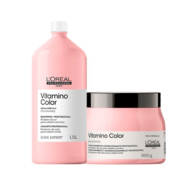 Kit-L-Oreal-Professionnel-Serie-Expert-Vitamino-Color--–-Shampoo-1500-ml---Mascara-500-g-Vitrine