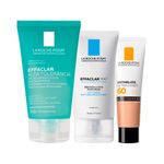 Kit-Cuidado-Facial-La-Roche-Posay---Gel-Facial-de-Limpeza-150-g---Protetor-Solar-Facial-FPS-60-Ultra-Cover-3.0-30-g---Creme-Hidratante-40-ml-Prateleira