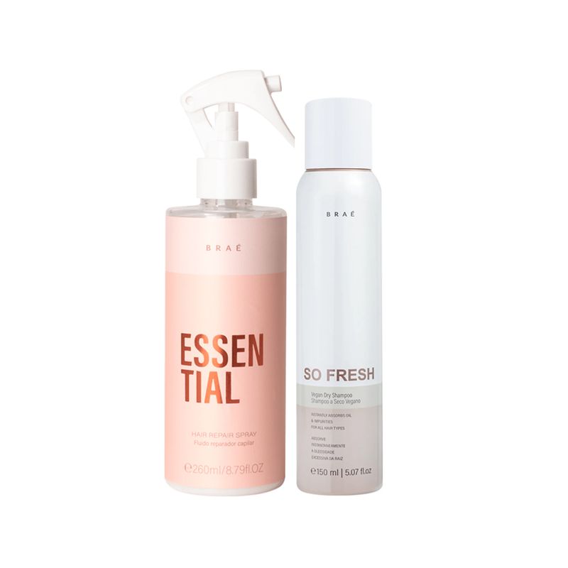 Kit-Brae---Shampoo-a-Seco-Brae-So-Fresh-150-ml---Fluido-Finalizador-Brae-Essential-260-ml-Vitrine
