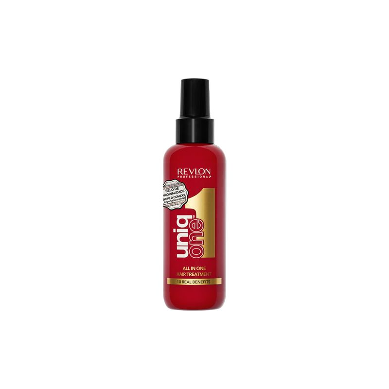 Kit-Capilar-Revlon-Uniq-One--All-in-One---Shampoo-490-ml---Mascara-300-ml---Leave-in-All-in-One-Hair-Tratament-150-ml-Frasco-Leave-in