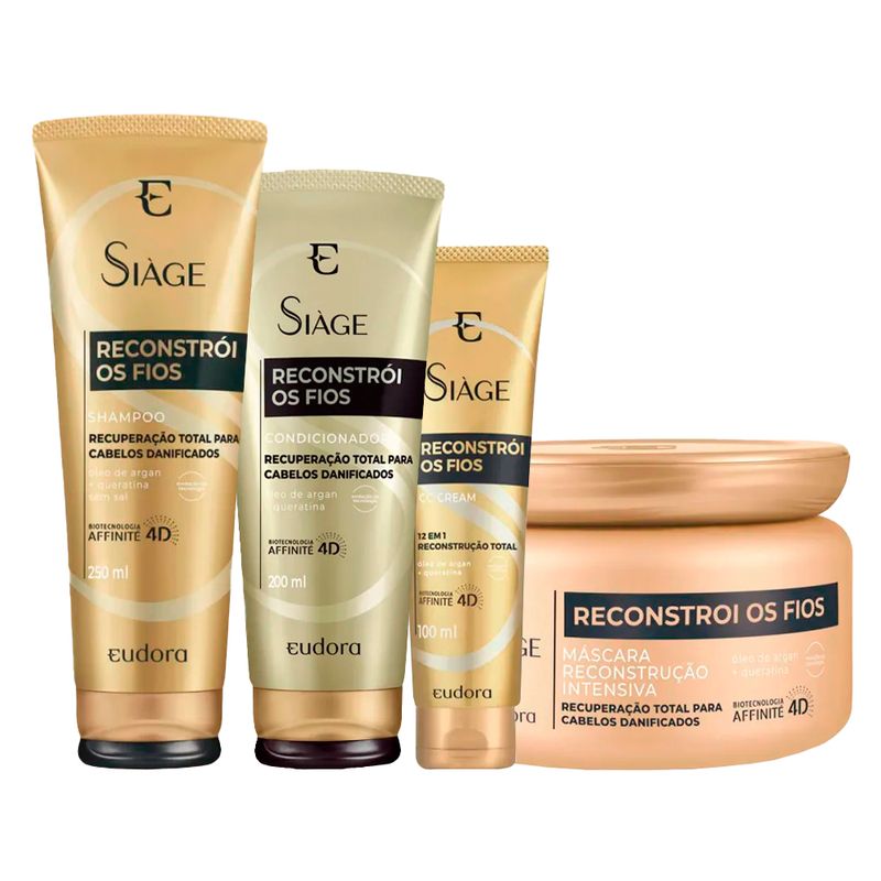 Kit-Eudora-Siage-Reconstroi-os-Fios-4D---Shampoo-250-ml---Condicionador-200-ml---Mascara-de-Reconstrucao-250-g---CC-Cream-100-ml-Vitrine