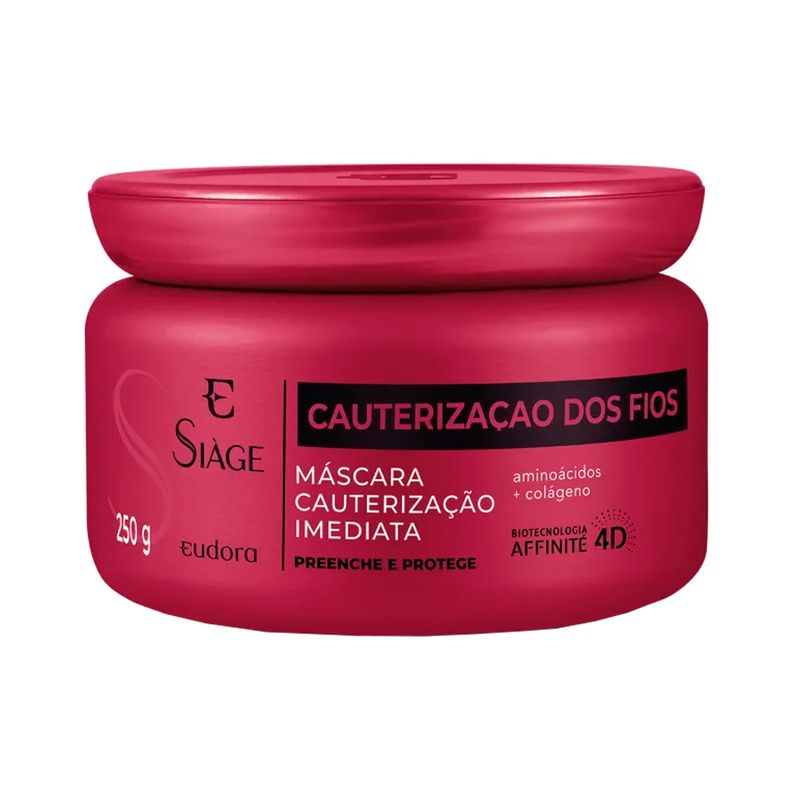 Kit-Eudora-Cauterizacao-dos-Fios-4D---Shampoo-250-ml---Mascara-de-Cauterizacao-250-g-Frasco-Mascara