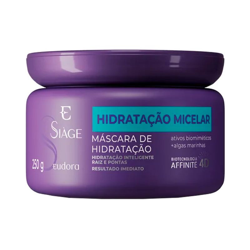 Kit-Eudora-Hidratacao-Micelar---Shampoo-250-ml---Mascara-de-Hidratacao-250-g-Frasco-Mascara