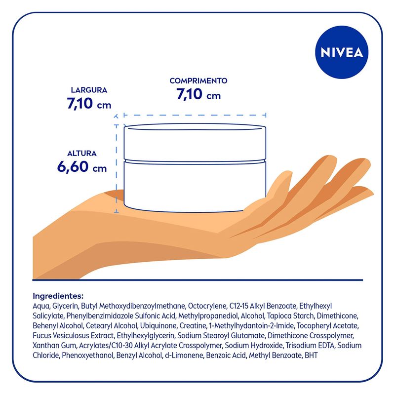 Creme-Facial-Antissinais-Dia-Nivea-Q10-FPS-30-50-g-Dimensoes