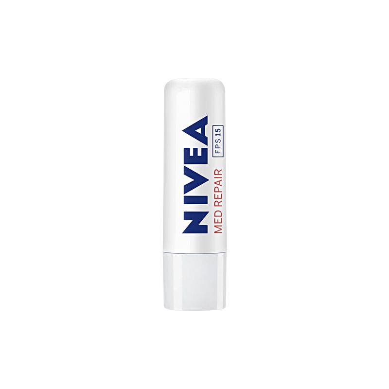 Protetor-Labial-Cremoso-Nivea-FPS-15-Med-Repair-48-g-Vitrine