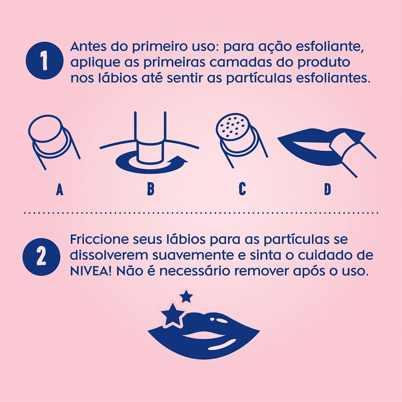 Esfoliante-Labial-em-Bala-Nivea-Scrub-Rosa-Mosqueta-48-g-Passo-a-Passo