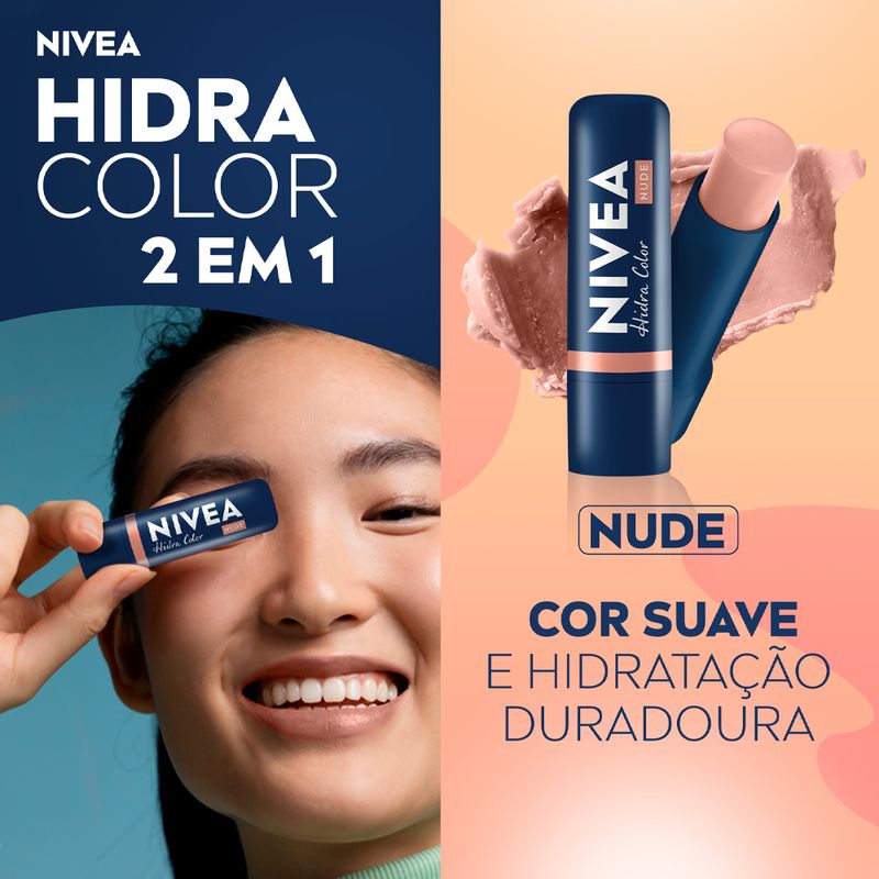 Hidratante-Labial-2-em-1-Cremoso-Nivea-Hidra-Color-Nude-48-g-Banner-Modelo-e-Produto
