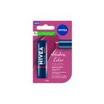 Hidratante-Labial-2-em-1-Cremoso-Nivea-Hidra-Color-Violeta-48-g-Caixa-e-Produto